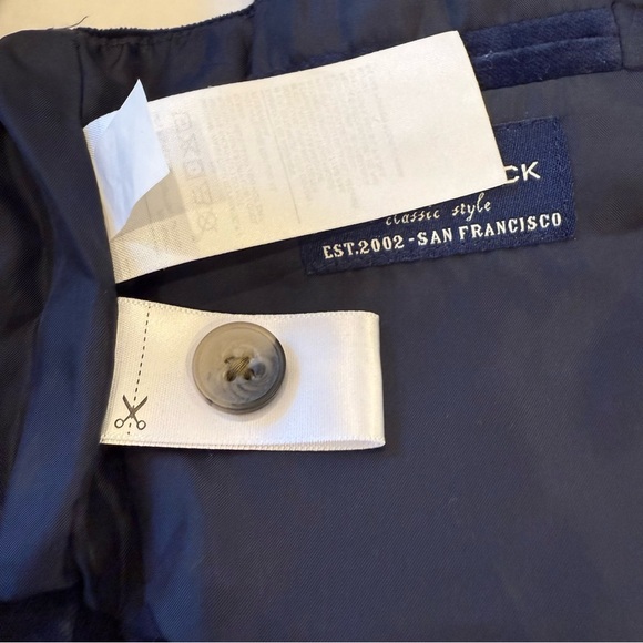 Janie and Jack Boys 3T Navy Blue Velvet Dress Vest | Holiday Formal - Picture 5 of 7